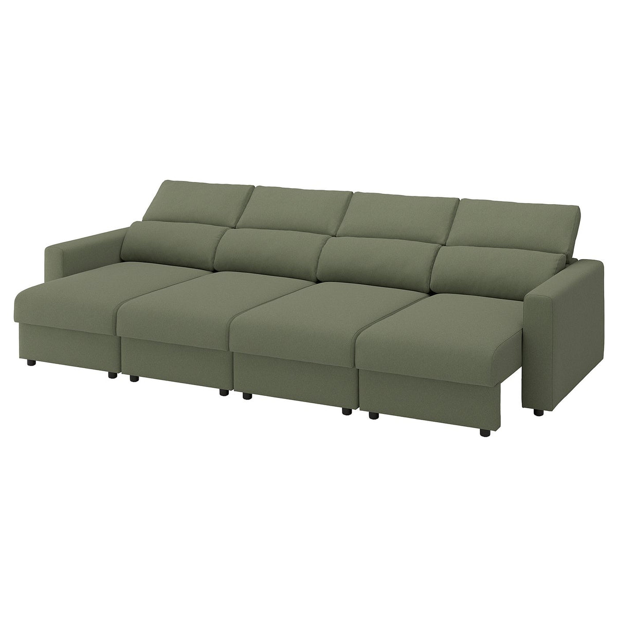 MALMKÖPING 4-seat sofa, Tibbleby grey-green, 326 cm
