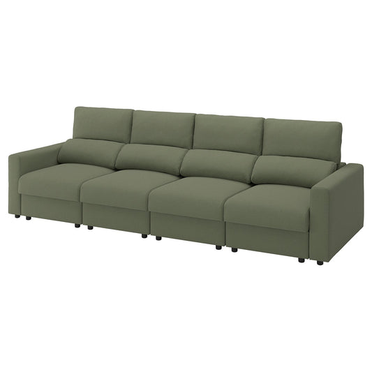 MALMKÖPING 4-seat sofa, Tibbleby grey-green, 326 cm