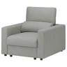 MALMKÖPING armchair, Tibbleby beige/grey, 107x100 cm