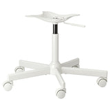 MALSKÄR chair frame, swivel, white, 67 cm