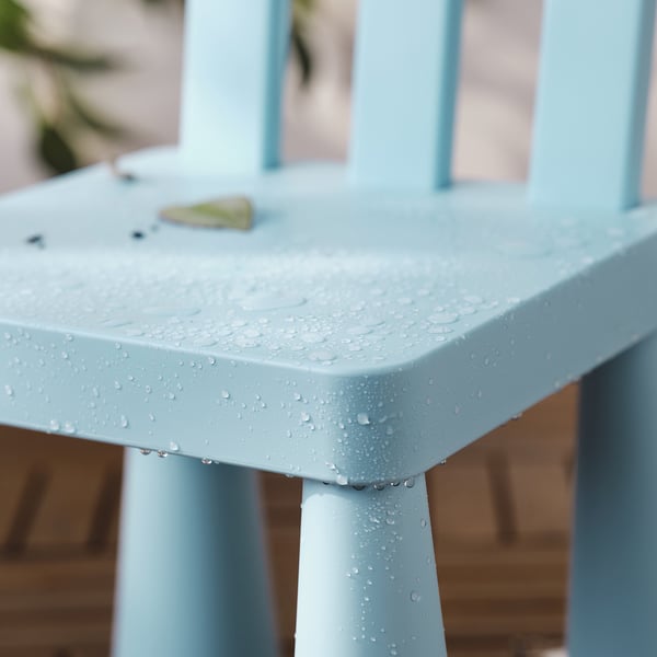 MAMMUT children's chair, in/outdoor/light blue, 39x67x36 cm