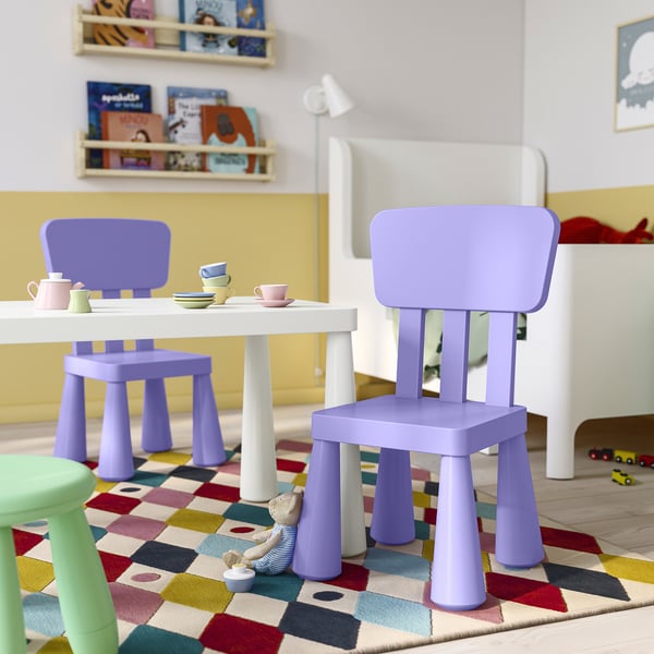 MAMMUT children's chair, in/outdoor/lilac, 39x67x36 cm