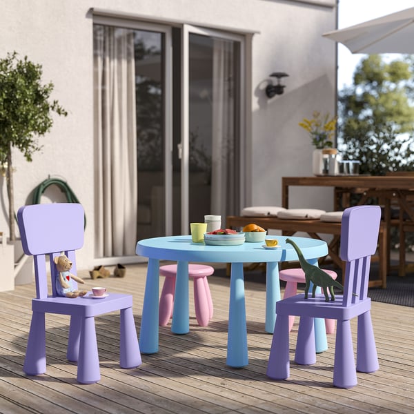 MAMMUT children's chair, in/outdoor/lilac, 39x67x36 cm