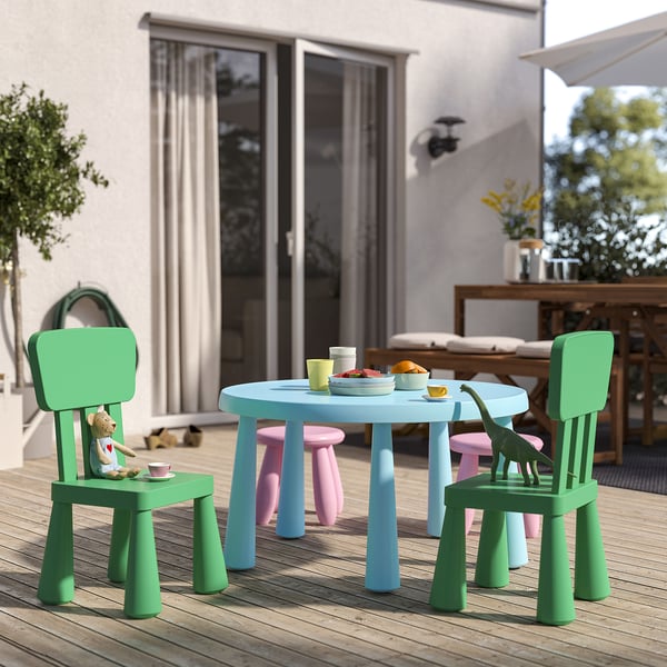MAMMUT children's chair, in/outdoor/bright green, 39x67x36 cm