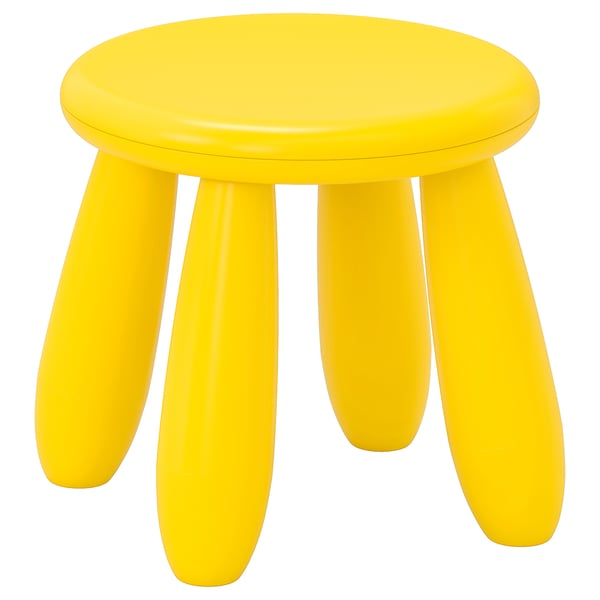 MAMMUT children's stool, in/outdoor/yellow, 35 cm