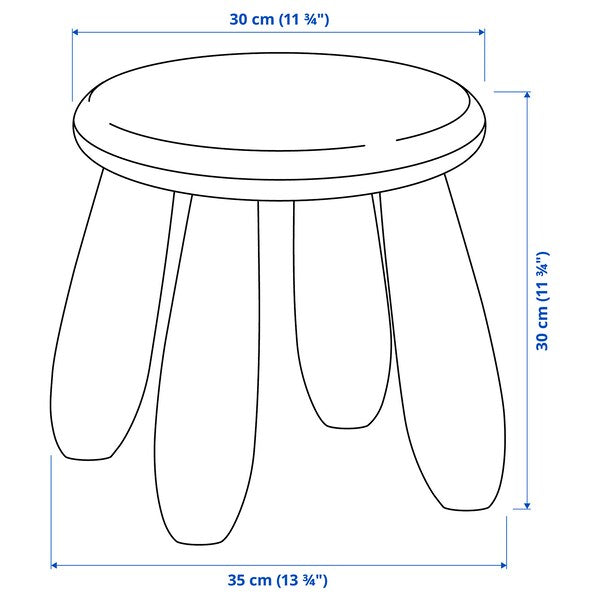 MAMMUT - Children's stool, in/outdoor/yellow