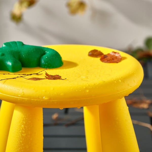 MAMMUT children's stool, in/outdoor/yellow, 35 cm
