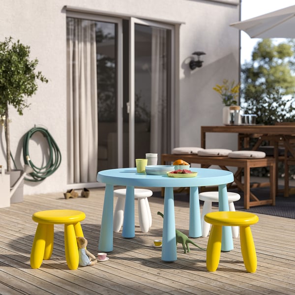 MAMMUT children's stool, in/outdoor/yellow, 35 cm