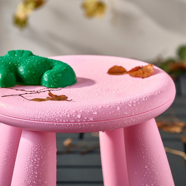 MAMMUT children's stool, in/outdoor/pink, 35 cm