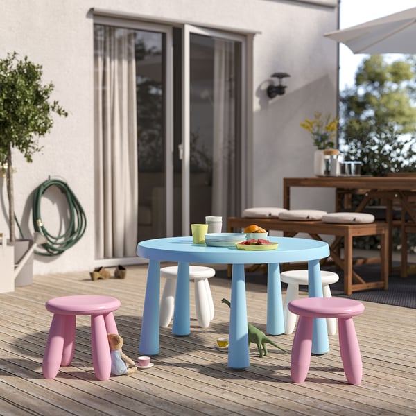 MAMMUT children's stool, in/outdoor/pink, 35 cm