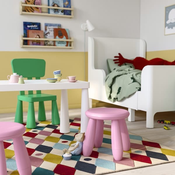 Ikea MAMMUT - Children's stool, in/outdoor/pink