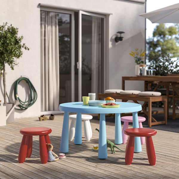 MAMMUT children's stool, in/outdoor/red, 35 cm