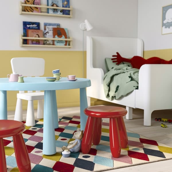 Ikea MAMMUT - Children's stool, in/outdoor/red