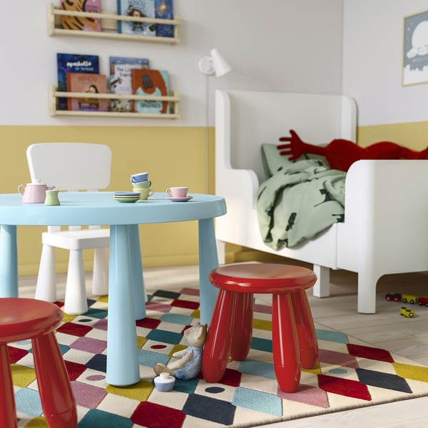 MAMMUT children's stool, in/outdoor/red, 30 cm