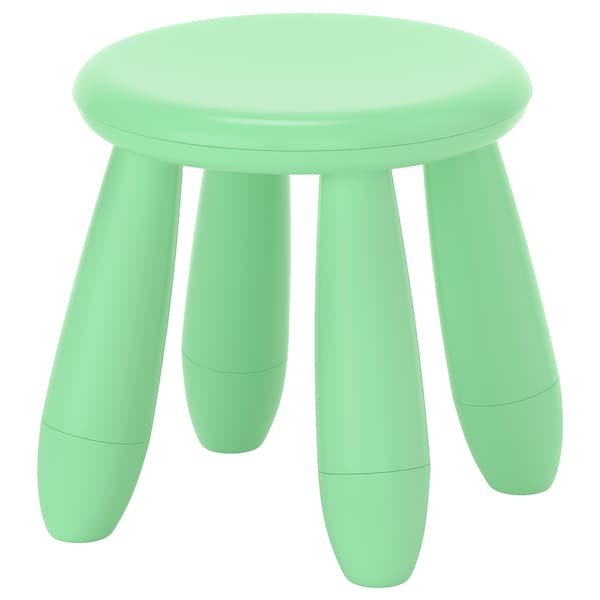 Ikea MAMMUT - Children's stool, in/outdoor/light green