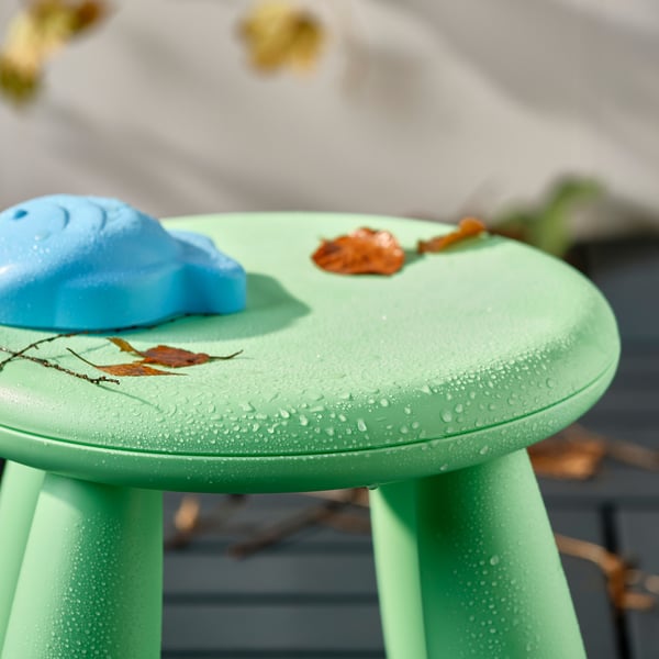 MAMMUT children's stool, in/outdoor/light green, 35 cm