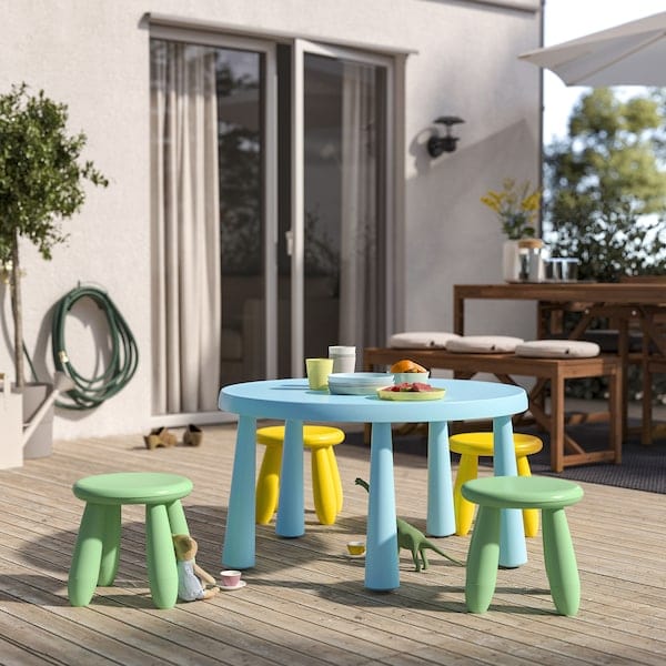 Ikea MAMMUT - Children's stool, in/outdoor/light green