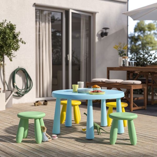MAMMUT children's stool, in/outdoor/light green, 35 cm