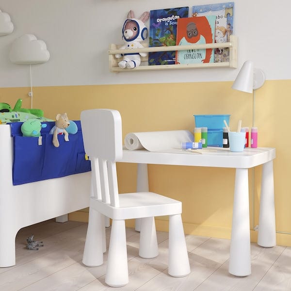 Ikea MAMMUT - Children's table, in/outdoor white, 77x55 cm