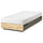 MANDAL bed frame with storage, birch/grey, 90x200 cm