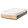 MANDAL bed frame with storage, birch/grey, 120x200 cm