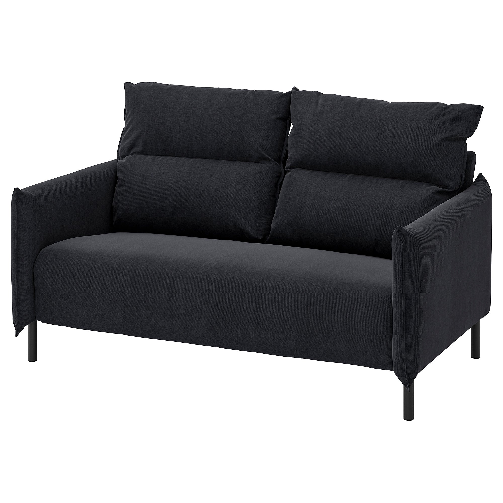 MANNARP 2-seat sofa, Saxemara black-blue, 158 cm