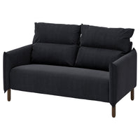 MANNARP 2-seat sofa, Saxemara black-blue, 158 cm