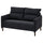 MANNARP 2-seat sofa, Saxemara black-blue, 158 cm