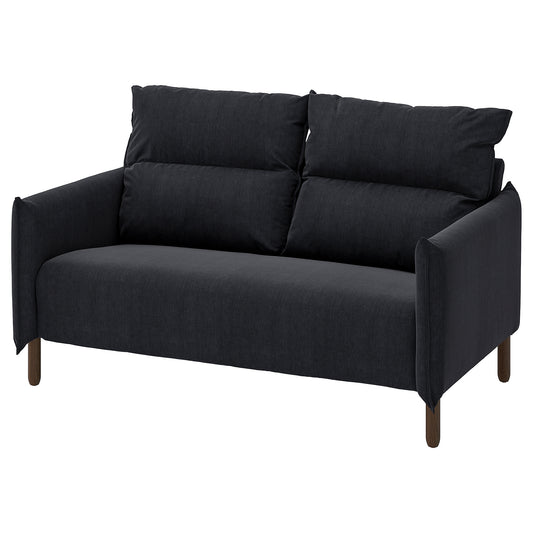 MANNARP 2-seat sofa, Saxemara black-blue, 158 cm