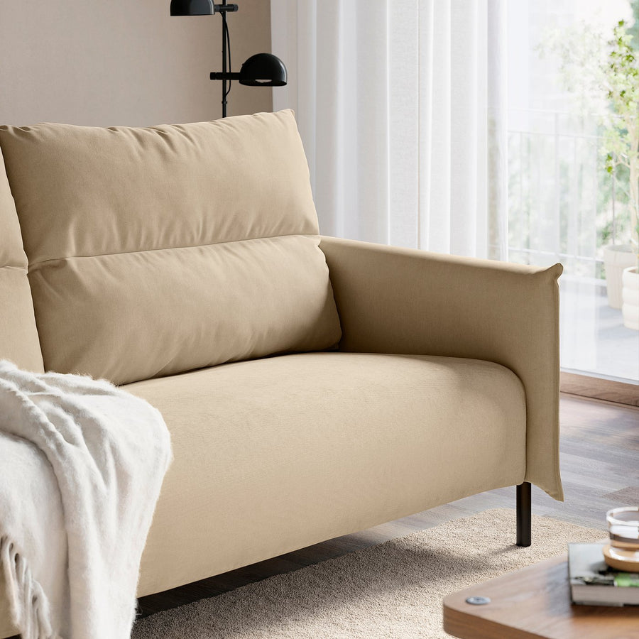 MANNARP 2-seat sofa, Saxemara grey-beige, 158 cm