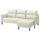 MANNARP 3-seat sofa with chaise longue, Gunnared beige, 229x97x95 cm