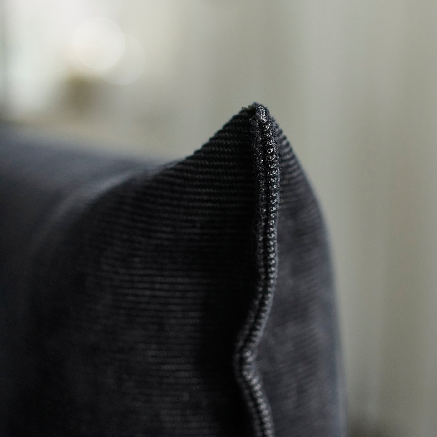 MANNARP 3-seat sofa with chaise longue, Saxemara black-blue, 229x96x160 cm