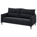 MANNARP 3-seat sofa, Saxemara black-blue, 198 cm