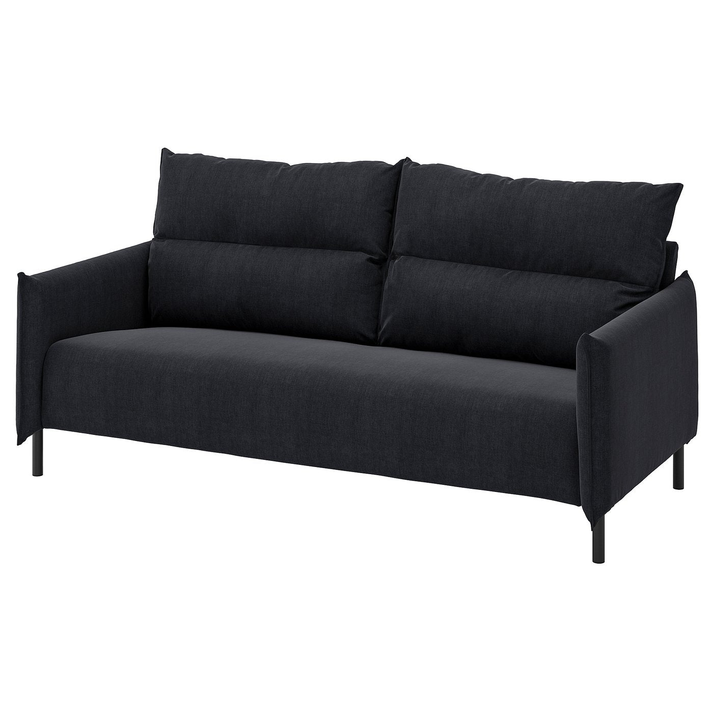 MANNARP 3-seat sofa, Saxemara black-blue, 198 cm