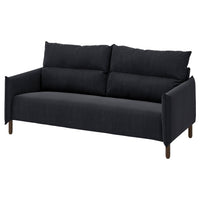 MANNARP 3-seat sofa, Saxemara black-blue, 198 cm