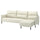 MANNARP 4-seat sofa with chaise longue, Gunnared beige, 269 cm