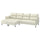 MANNARP 4-seat sofa with chaise longues, Gunnared beige, 300 cm