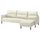 MANNARP 4-seat sofa with chaise longue, Gunnared beige, 269 cm