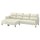 MANNARP 4-seat sofa with chaise longues, Gunnared beige, 300 cm