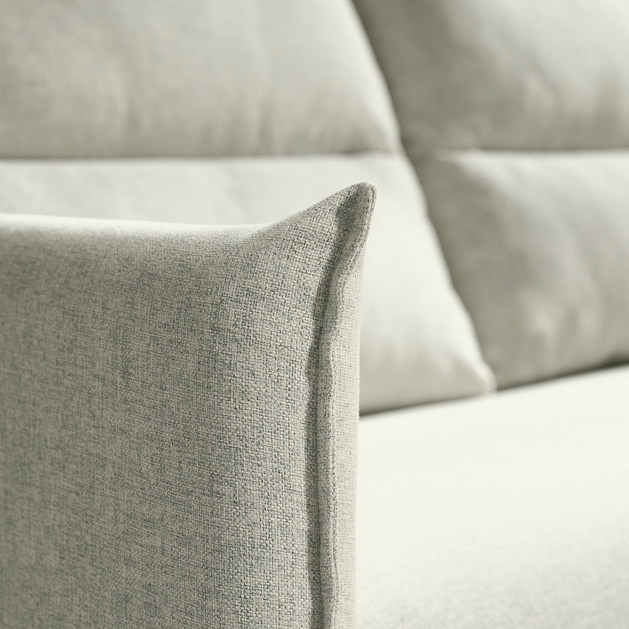 MANNARP 4-seat sofa with chaise longues, Gunnared beige, 300 cm