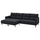 MANNARP 4-seat sofa with chaise longues, Saxemara black-blue, 300 cm
