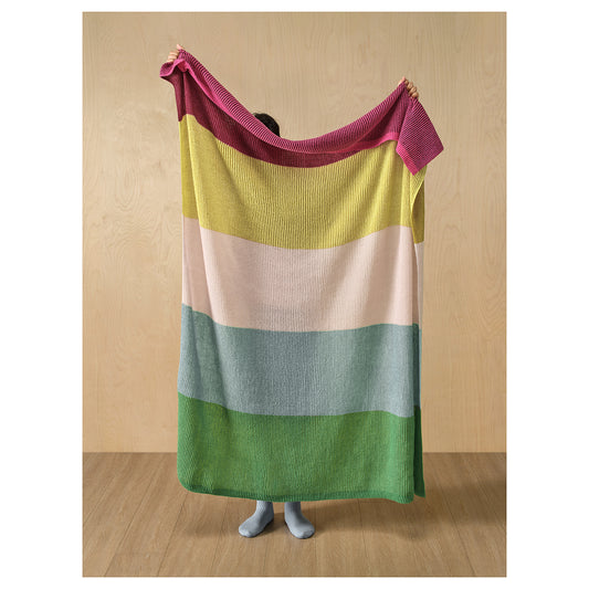 MARGOSATRÄD throw, multicolour, 130x170 cm