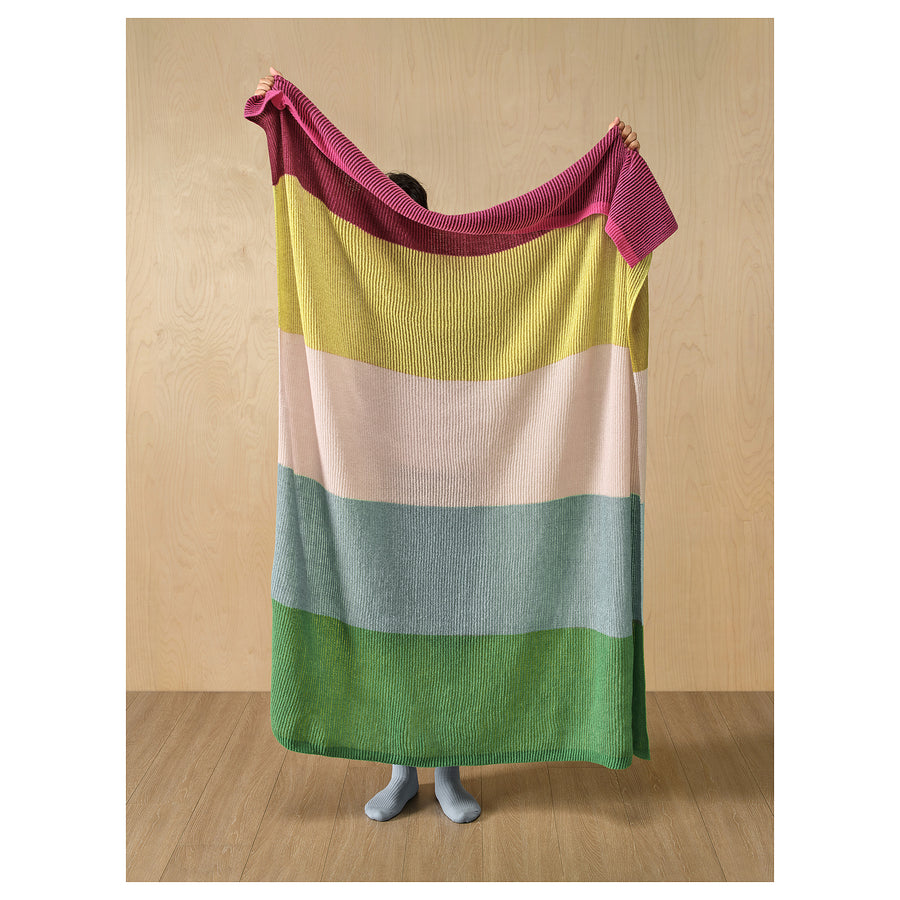 MARGOSATRÄD throw, multicolour, 130x170 cm