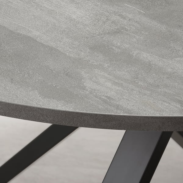 MARIEDAMM / LILLÅNÄS table and 4 chairs, dark grey/Gunnared dark grey chrome-plated, 105 cm