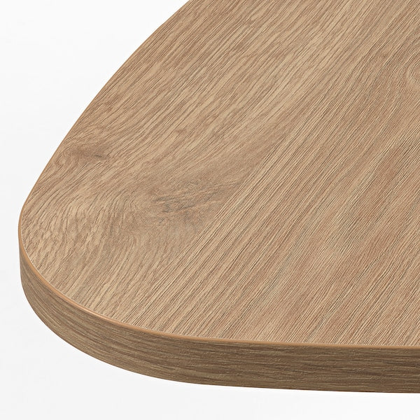 MARIEDAMM side table, black oak effect, 46 cm