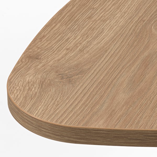 MARIEDAMM side table, black oak effect, 46 cm