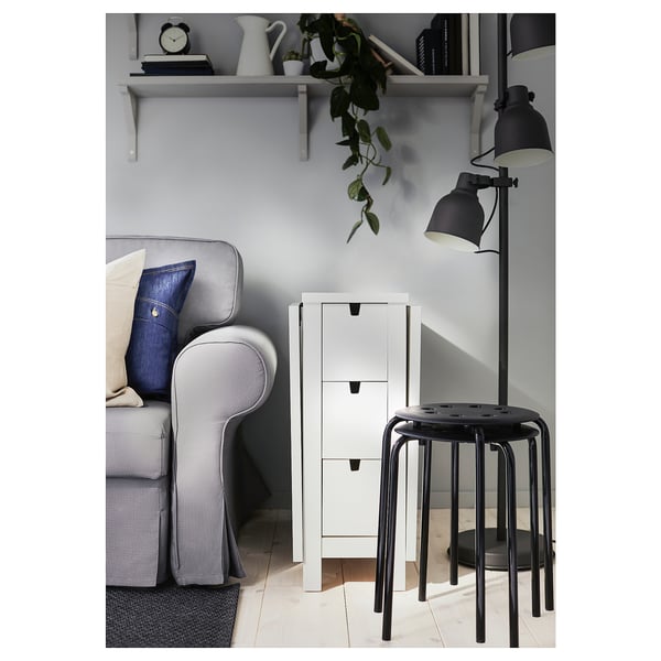 MARIUS stool, black, 45 cm