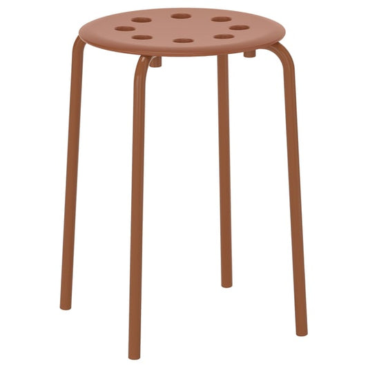 MARIUS - Stool, reddish,45 cm