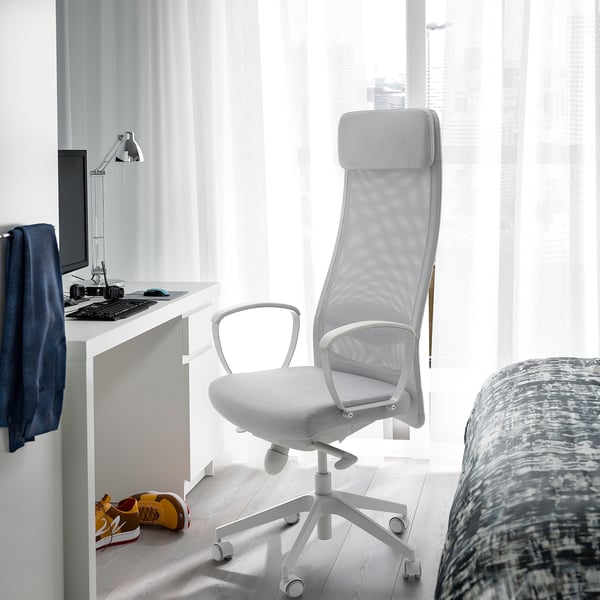 MARKUS office chair, Vissle light grey, Medium