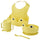 MATA 4-piece eating set, light yellow